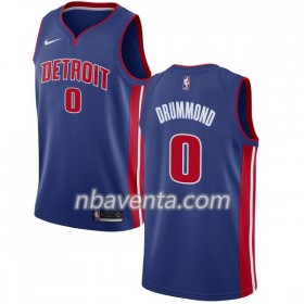 Camiseta Hombre Detroit Pistons Andre Drummond 0 Nike 2017-18 Azul Swingman